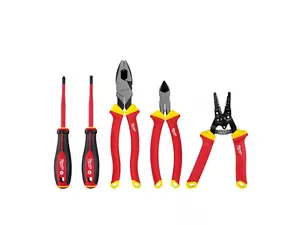 Milwaukee 5PC 1000V Insulated Plier Hand Tool Set - 48-22-2215 Heavy Duty Hardware