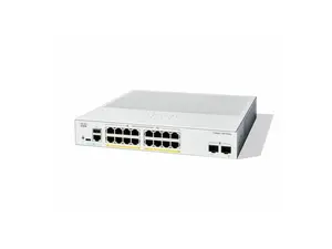 Cisco Catalyst C1300-16P-2G Ethernet Switch, 16 Ports - Manageable - Gigabit Ethernet - 1000Base-X, 10/100/1000Base-T - 3 Layer Supported