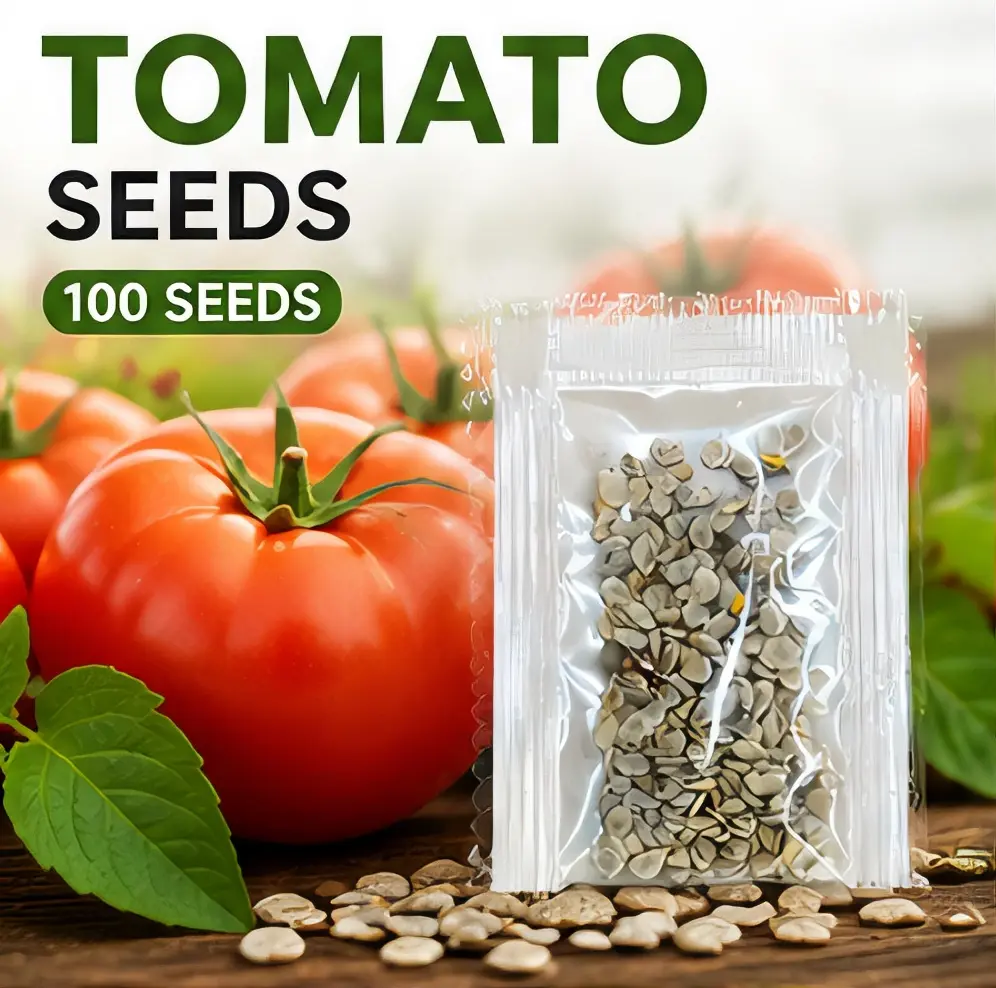 100 Pcs Giant Beefsteak Tomato Seeds, High Yield Organic Non-GMO Seeds for Home Gardeners, Outdoor Planting (Home Garden Supplies)