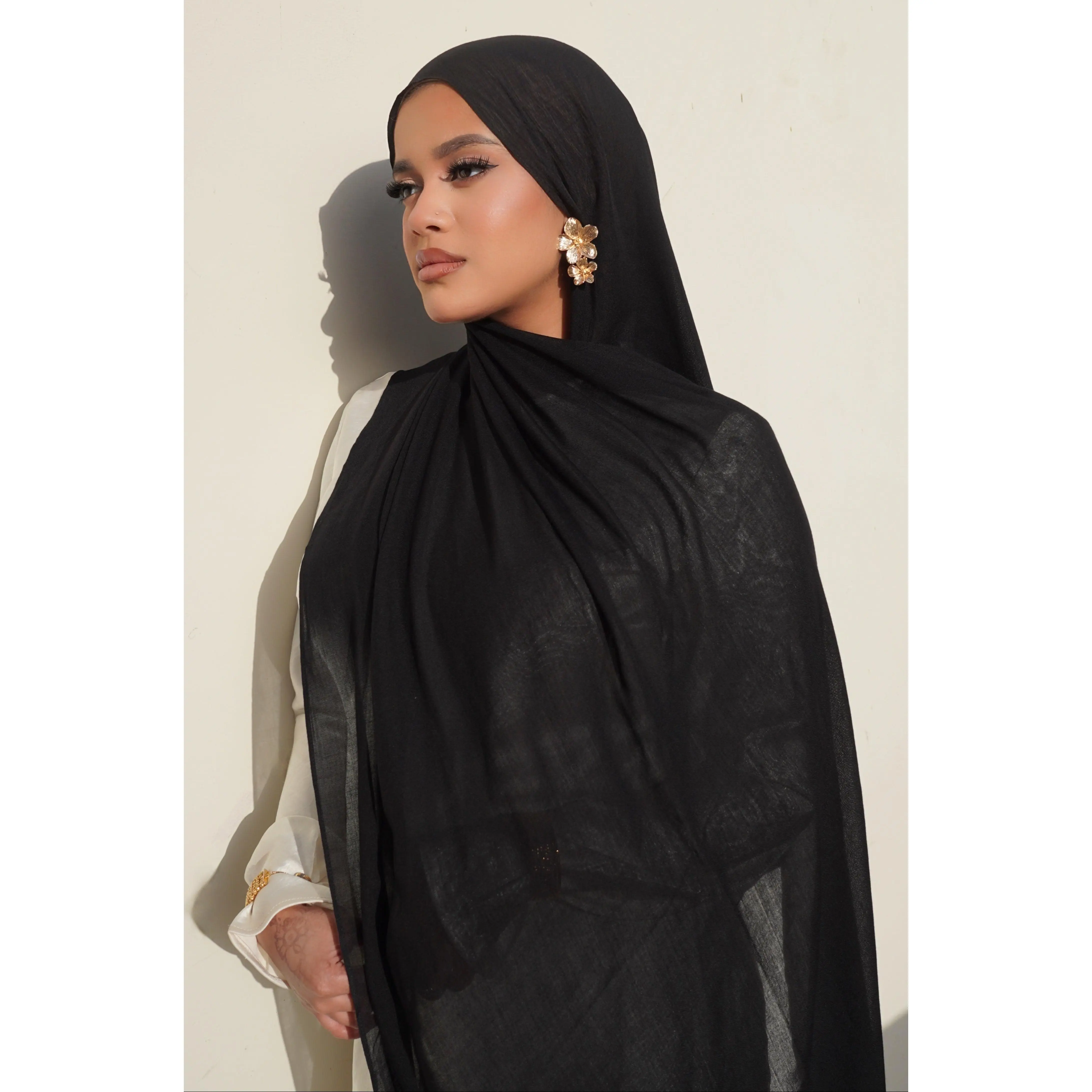 Premium Modal Hijab - Black