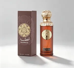 WARMKISS LA LUNA Eau de Parfum 100ml Luxury Middle Eastern Scent Long Lasting Amber Woody Perfume Complete Gift Box For Date Holiday Gift