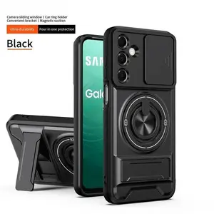 Armor Case For Samsung Galaxy S26 S25 S24 S23 Ultra PLus S26 S25FE S24FE 360° Stand Holder Ring and Slide Camera Cover,Camera Protection, Strong Magnetic, Anti Drop Protection Comfort, Tech Accessories, Waterproof