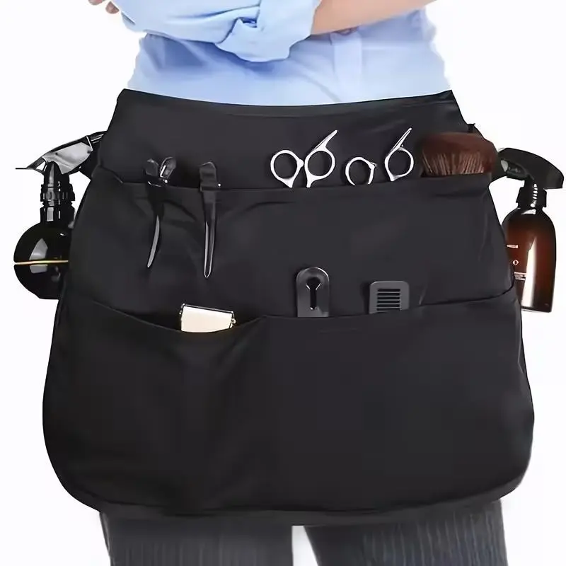 Women's Adjustable Waist Apron, Multi-Purpose Gardening, Barber & Hairstylist Apron, Ideal for Hair Salons, Nail Art, Makeup, Household Cleaning