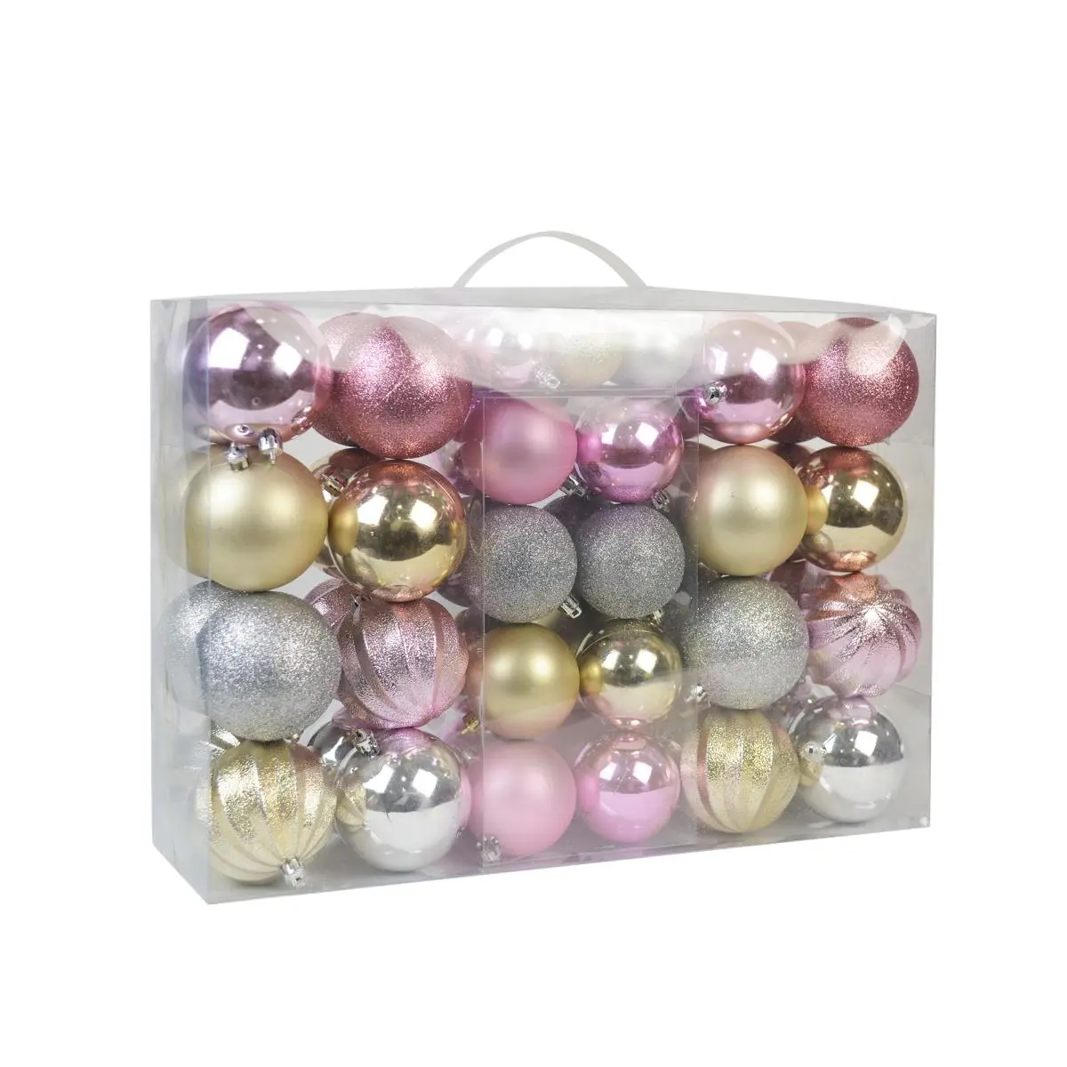 212 MAIN 57-Piece Multi-Color Christmas Ornament Pack - Christmas Decorations, Party Decoration Supplies, Family Garden Anniversary Home Decor, Indoor/Outdoor Gift (10.71x5.35x15.24 in)