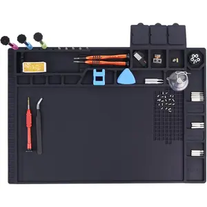 Premium Heat Resistant 932F   Soldering Mat Electronics Work Mat for Computer Cell Phone Laptop Repair, BGA Soldering  Iron Workbench Protection