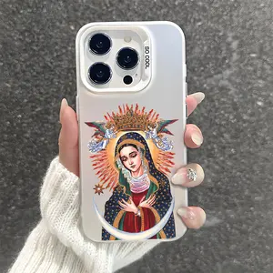 Virgen De Guadalupe Pattern Shockproof Phone Case for iPhone 7 8 X XR 11 12 13 14 15 16 17 Pro Max Plus Air Protecitved Cover Soft Unique Magsafe Virgin Mary Maria Catholic