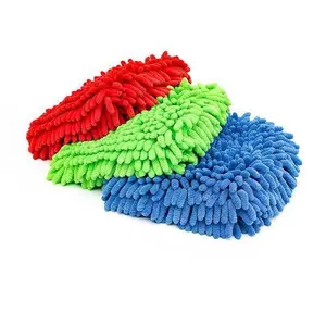THE RAG COMPANY Knobby Microfiber Chenille Wash Mitts (2 Pack)