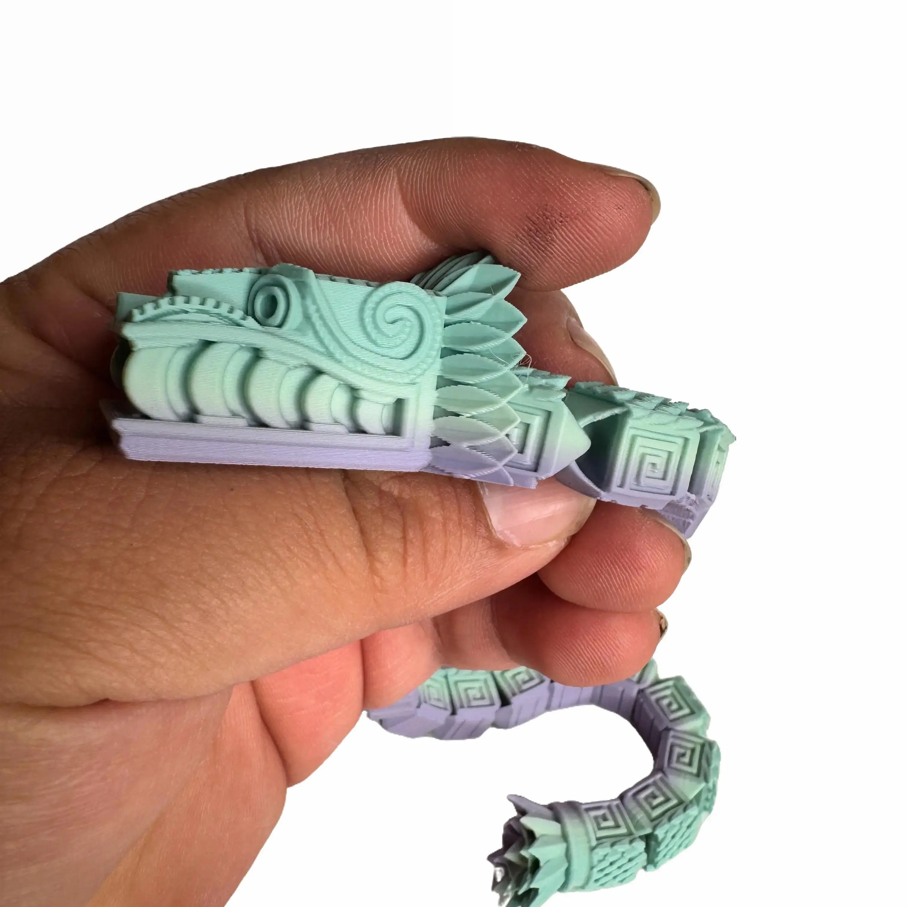 Articulated Quetzalcoatl Feathered Serpent 13.5" Multicolor Aztec Goddess Figurine with Unique Design and Detailed Craftsmanship