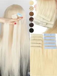 10pcs/pack PU Tape in Hair Extensions, Invisible Tape in Hair, Seamless Inject Tape In Hair Extensions,Natural Soft Straight Hair, Easy Apply & Remove, Perfect for Daily Use,12inch/16inch/20inch/22inch Long Hair,Blonde Hair,Brown Hair,Black Hair