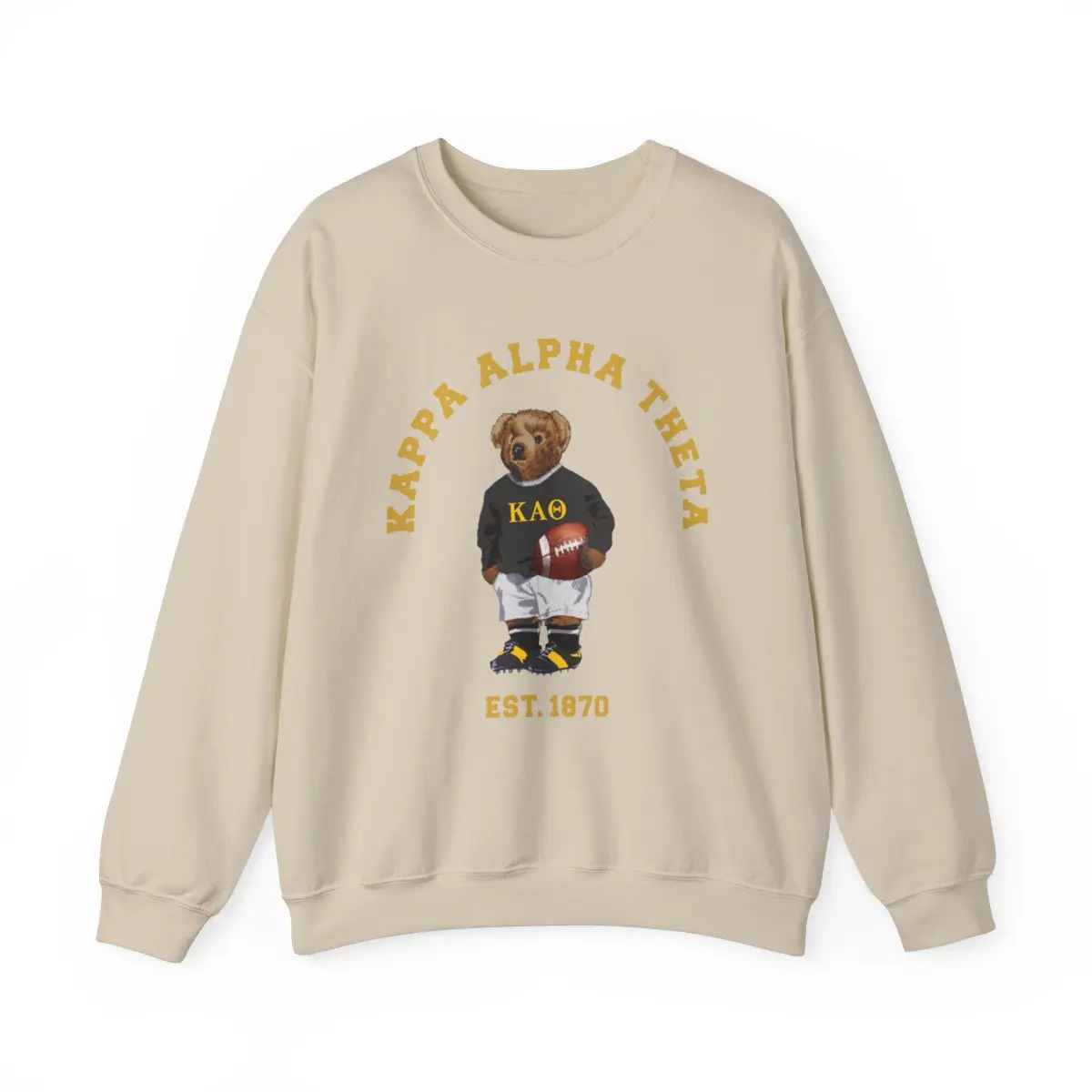 Kappa Alpha Theta Teddy Bear Crewneck Sweatshirt