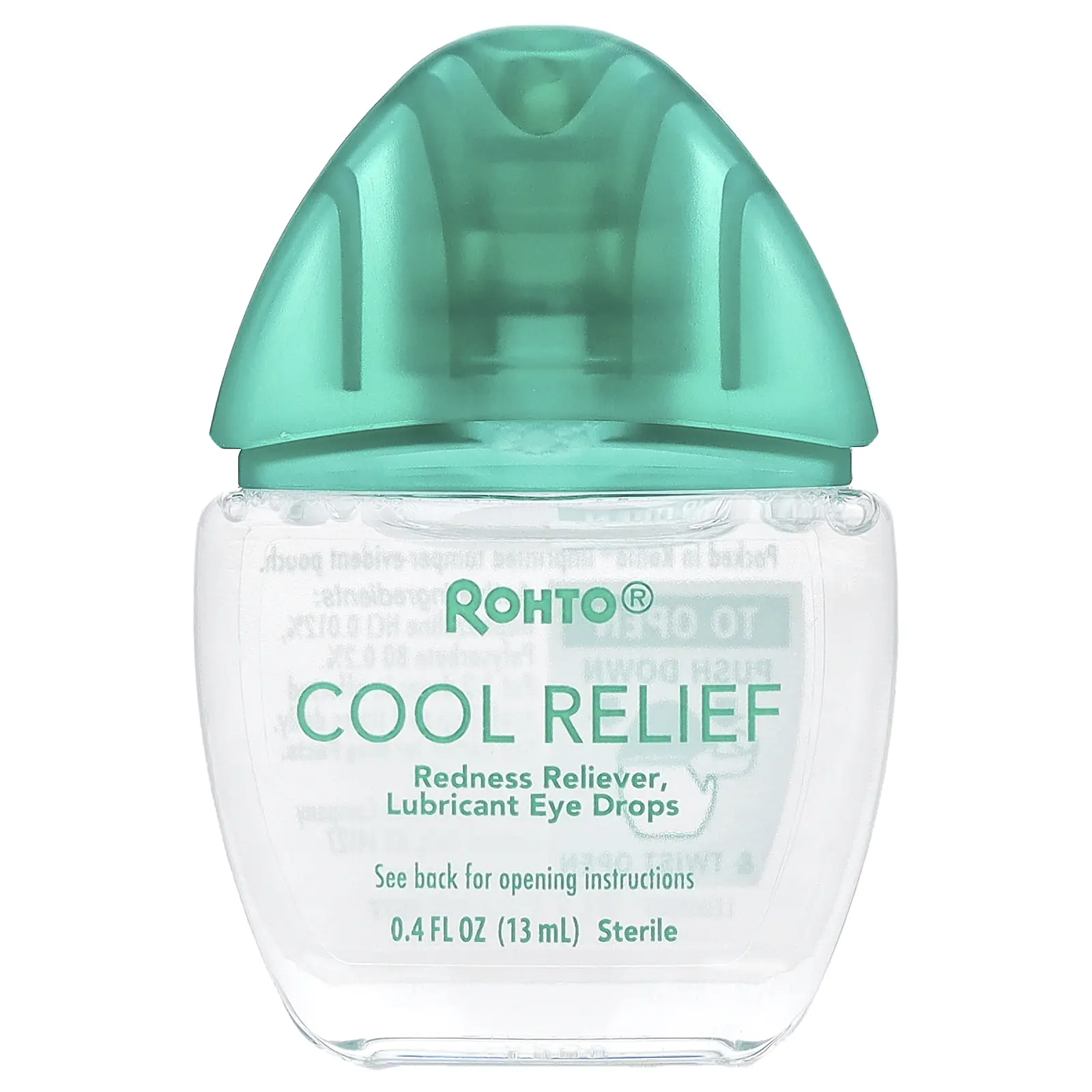 Rohto Cooling Eye Drops, Cool Relief, 0.4 fl oz (13 ml) | HSA/FSA Eligible