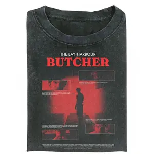 Vintage Bay Harbour Butcher Shirt, Dexter TV Show Tee, Horror Graphic Tee, Dexter Movie T-Shirt, Dexter Morgan Graphic Tee, Retro Aesthetic Top, Classic Streetwear, Gift for Men, Gift for Women, Crew