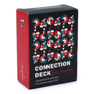Connection Deck for Couples Conversation Starter Card Game Conversation Cards with 100 Thought Provoking Questions to Build Deeper Bonds Enhance Communication and Create Meaningful Moments for Dates Road Trips or Cozy Nights Together
