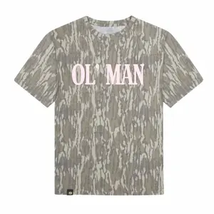 PINK OL' MAN Camo T-shirt - Mossy Oak Boosie T-Shirt, Father's Day, Gift for Dad – Original Hunting Style Tee for Men, Style T Shirt 3D Camo, Gift For Men And Women