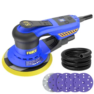 Steel Force Brushless 5mm Random Orbital Sander, 350W 2.8A Palm Sander, Multi-function Variable Speed Electric Corded Orbital Sanders Machine