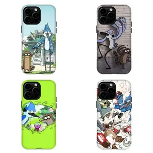 R3gular Sh0w Phone Case | M0rdecai & Rigby Cartoon Shockproof Hard Cover Suitable for iPhone 17-11 Pro Max/Plus and  Samsung Galaxy S23-25