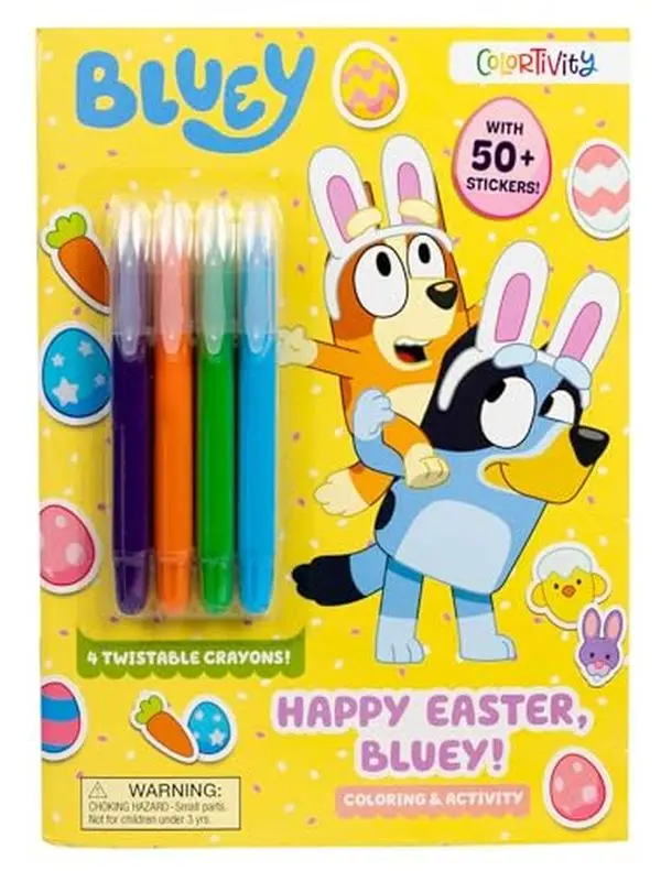 Bluey Colortivity: Happy Easter, Bluey! -- Delaney Foerster - Paperback
