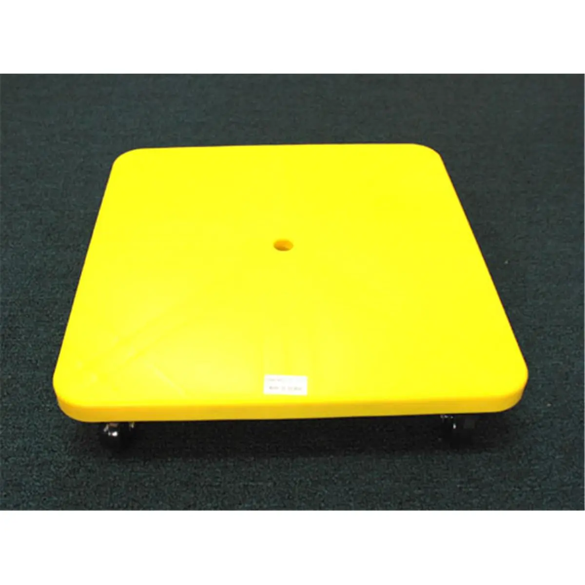 Everrich 16-Inch Handleless Scooter - Yellow, Nonmarring Smooth Swivel Wheels, Indestructible Plastic Polypropylene Construction