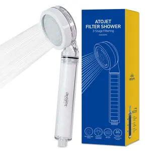 ATOJET Filter Showerhead Inspired by Korea’s Beauty Culture – Pure Carbon Filters for Softer Skin & Smoother Hair | Carbon Composite Filter | Single Showerhead