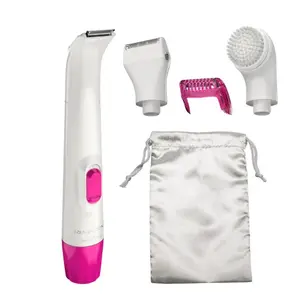 Smooth & Silky Body & Bikini Trimmer Kit, Wet/Dry, Battery Operated, Pink