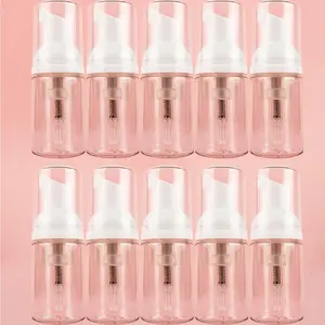 10pcs 30ML Foam Dispenser Bottle Transparent Plastic Refillable Foam Bottle Sample Container Foaming Soap Dispenser Pump Bottles for Travel