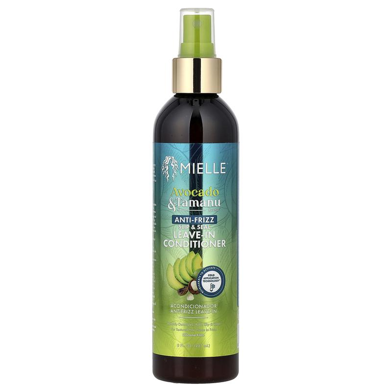 Mielle Anti-Frizz Slip & Seal Leave-In Conditioner, Avocado & Tamanu , 8 fl oz (237 ml)