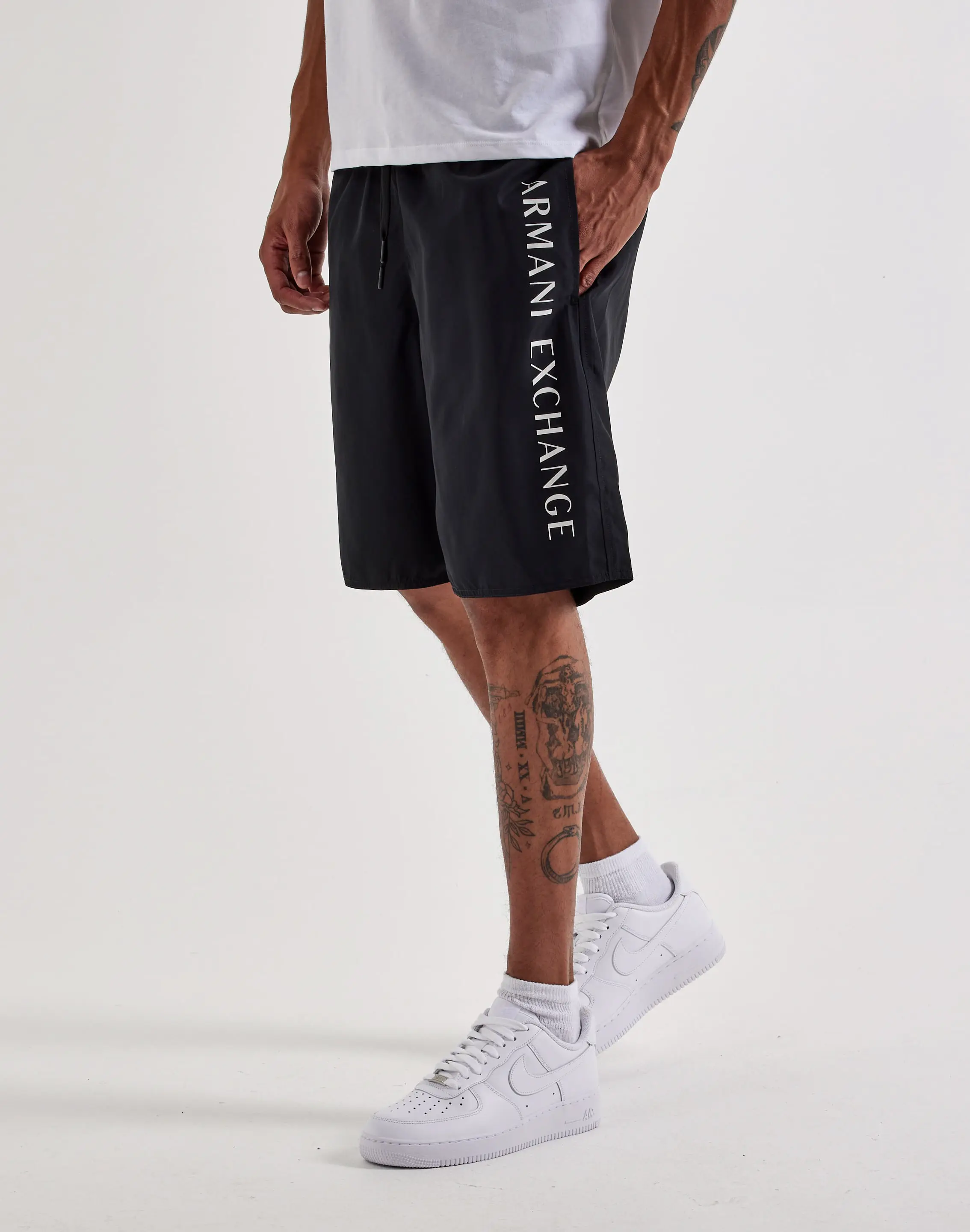 Mens Armani Exchange Boxer Swim Shorts