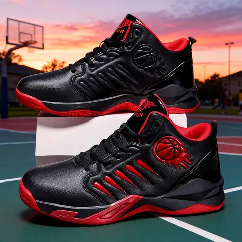 Men's Athletic Gym Shoes - Shock-Absorbing, Breathable Rubber, Round Toe, Anti-Slips, Zigzag Tread, Cement-Floor Grip, Running & Walking, Cross-Training, Fashionable Casual Trainers for TikTokShopBackToSchool