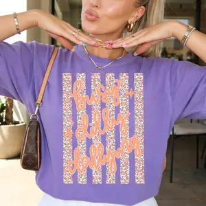 Busy Dilly Dallying Boho Shirt, Preppy Floral Tee, Dilly Dally, Dilly Dallier, Comfort Color Womens Shirt, Unisex Plus Size, Floral, Preppy