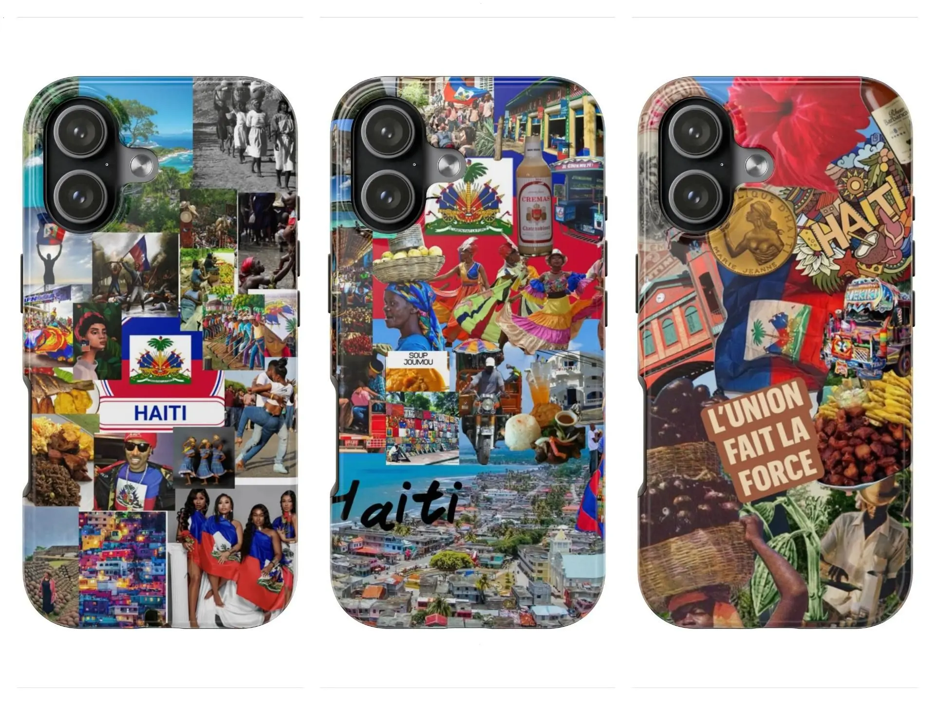 The Heritage of Haiti Compatible with iPhone 7, 8, X, 11, 12, 13, 14, 15, 16 17 & Samsung Galaxy S21, S22, S23 & S24 S25 series Phone Case Cover