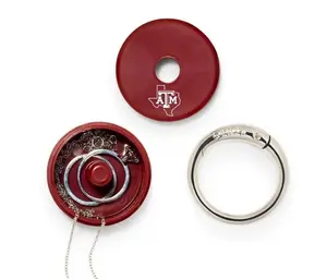 Lion Latch Texas A&M Lonestar Lion Latch - Maroon Ring Holder with Aggie Lonestar Logo - 1.5"D x 1.5"W x 2.5"H - Fits Men's Size 18 Ring