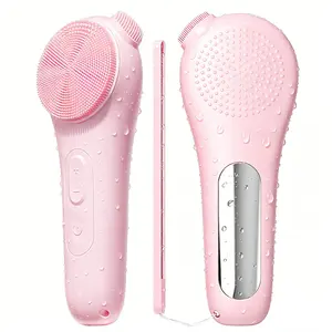 Electric Nose Blackhead Remover & Facial Cleansing Brush, 5 Modes with Warm Compress, Silicone Spin Brush for Deep Pore Cleaning, Exfoliating Massager, IPX7 Waterproof for Men Women