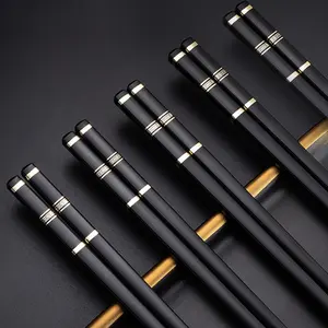 Alloy Chopsticks, Durable Non-slip Chopsticks, Modern Design Chopsticks, Household Tableware for Home Kitchen Dining Room, Summer for Gift, Utensils