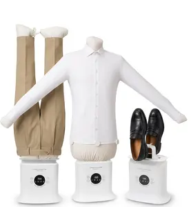 Automatic Ironing Machine 3.0 - 3-in-1 Air & Steam Garment Dryer and Iron Station for Shirts, Pants, and Dresses - 1250W Hands-Free Fast Drying System with Adjustable Timer and Temperature