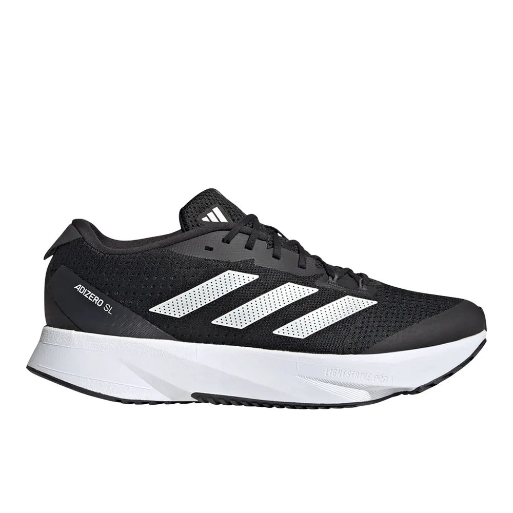 adidas Mens Adizero Sl Wide Lightstrike Running Sneakers Shoes - Black