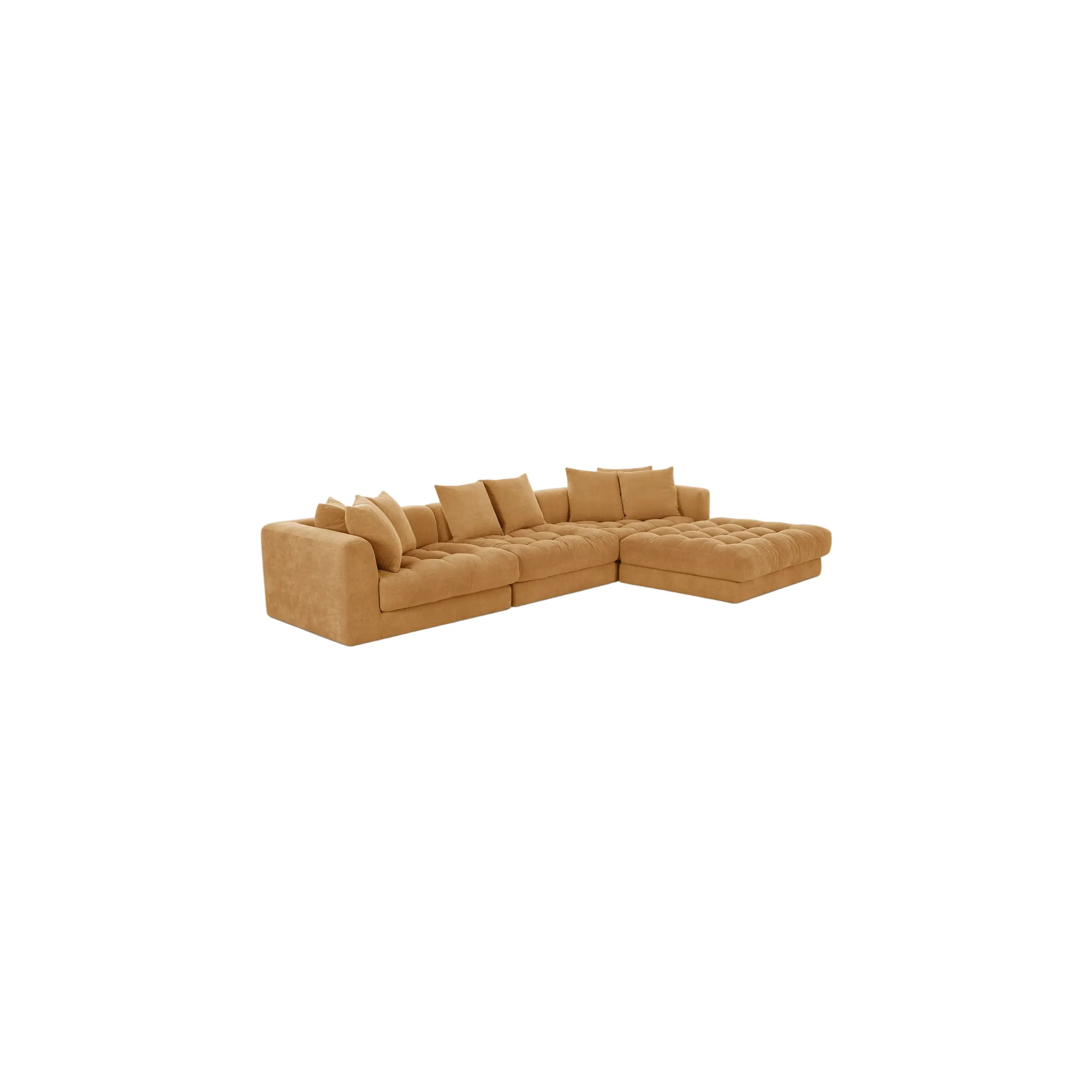 Davie Lounge Modular Sectional Golden Yellow