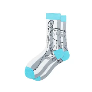 Clock Gray Socks