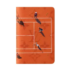 Louis Vuitton Clay Tennis Design Coated Canvas Wallet for Men and Women in Orange