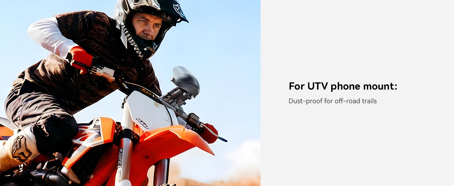 JOYROOM Motorcycle Phone Mount Holder, [NO.1 Sunshade& Rainproof] Phone Holder for Motorcycle ATV Scooter, [1s Quick Lock] Handlebar Phone Mount for iPhone 17 16 15 Pro Max S25, More 5.4-7" Phones