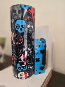 20 OZ Tumbler and Matching Bookmark - Lights Out