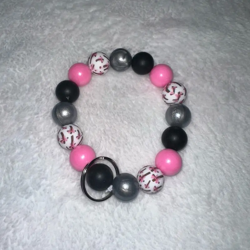 Silicone bracelet wristlet