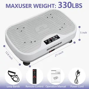 Vibration Plate Exercise Machine,Lymphatic Drainage Machine,Whole Body Workout Vibration Platform for Wellness and Fitness,330LBS