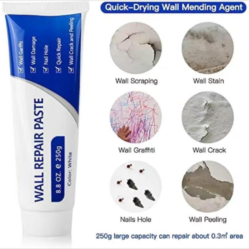 Drywall Repair Kit with Scraper, White Spackle Wall Hole Filler Paste, Plaster Crack & Dent Patch Repair Drywall Repair Kit with Scraper, White Spackle Wall Hole Filler Paste, Plaster Crack & Dent Patch Repair