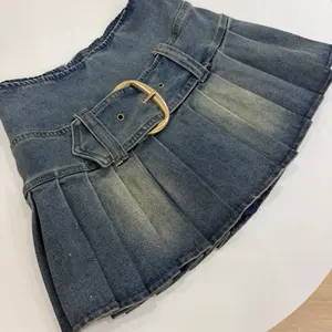 Buckle Skirt Denim Buckle Skirt Denim