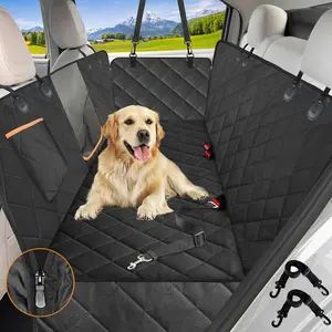 Kytely Dog Car Seat Cover for Back Seat,Waterproof Hammock with Mesh Window, Anti-Scratch Nonslip Car Seat Protector for Dogs, 600D Heavy Duty Dog Seat Cover for Cars Trucks and Suvs Kytely