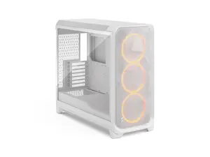 Fractal Design Meshify 3 XL RGB E-ATX Full Tower PC Case -  White Chassis with Clear TG Side Panel
