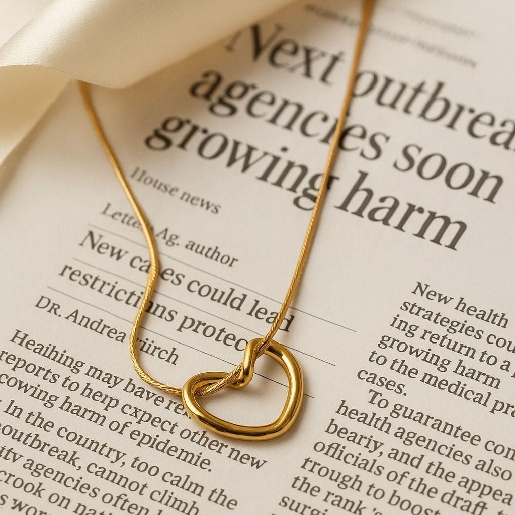 Gold Heart Pendant Necklace for Women – 316L Stainless Steel Anti-Tarnish Waterproof | Minimal Aesthetic Jewelry | Gift for Girlfriend Gold Heart Pendant Necklace for Women – 316L Stainless Steel Anti-Tarnish Waterproof | Minimal Aesthetic Jewelry | Gift for Girlfriend