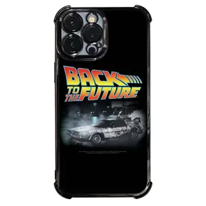 1 PC Back to the Future Poster Phone Case Electroplating Process Protective Cover With Reinforced Cushioning And Collision Prevention Suitable For iPhone 17 16 15 14 13 Pro Max Cover Protector