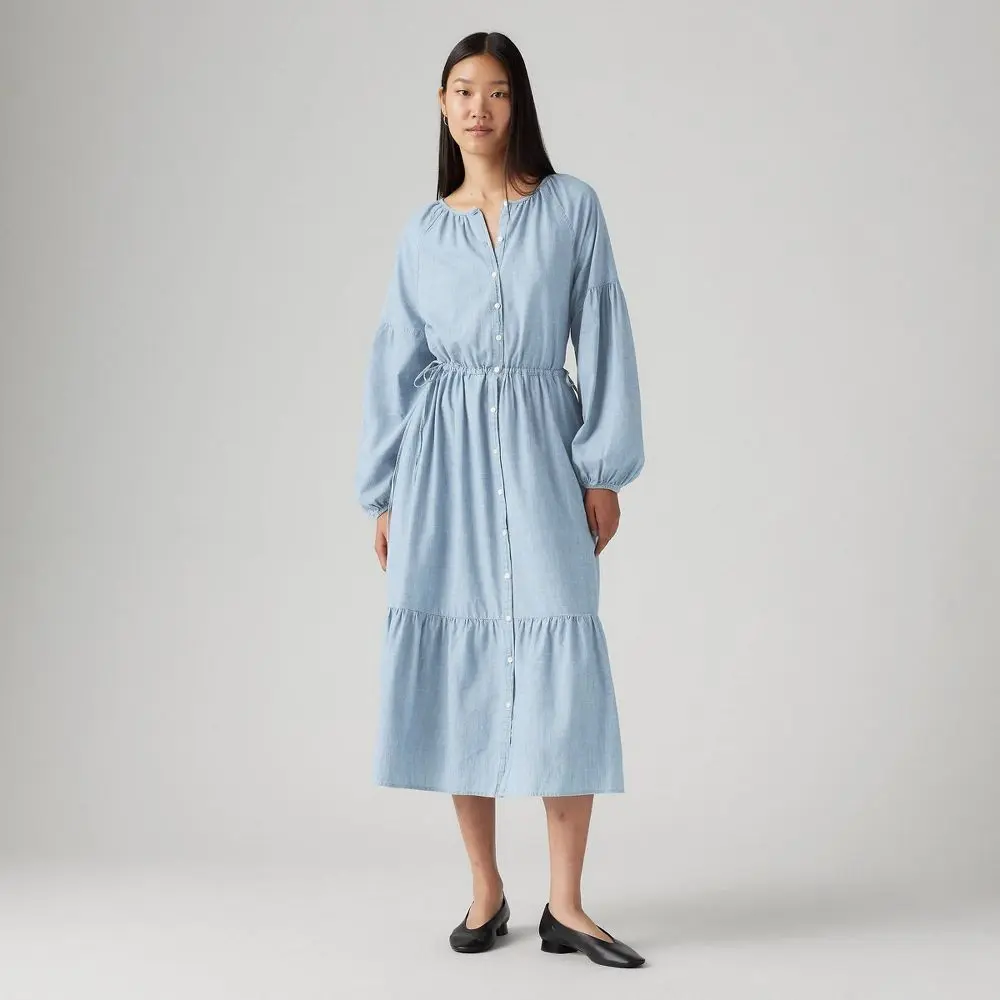 Levi's Women's Jolene Long Sleeve Maxi Dress, Style, Garment