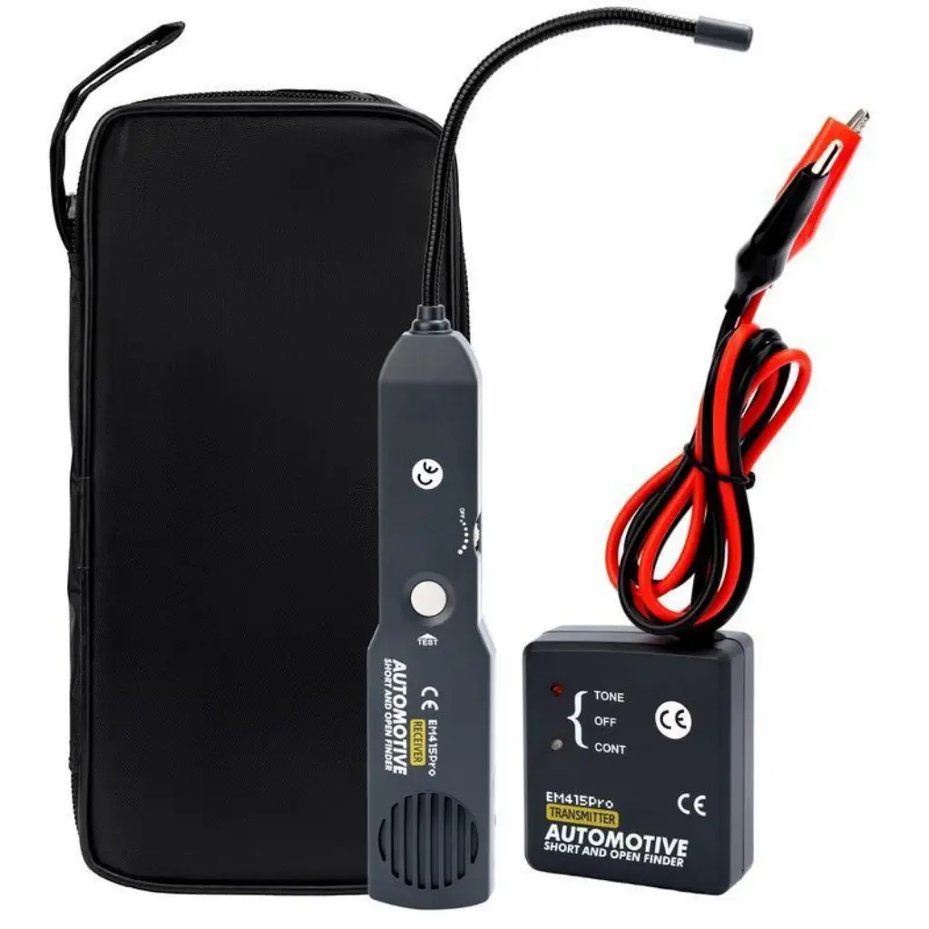 em415Pro Automotive Car Electrical Open & Short Circuit Finder Tester Precise Line Finder for Home Wall Line Finding DC Less Than 42V Car Diagnostics Dash Camera Car
